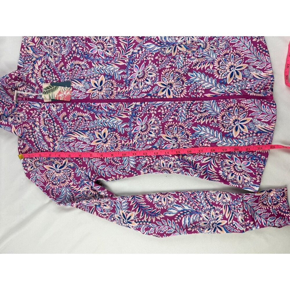 NWT Tommy Bahama Golf Tennis Jacket Womens XS Pickleball Full Zip Tropical Stret - Picture 7 of 7